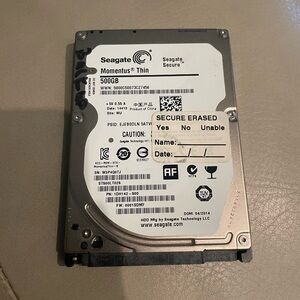 Seagate Momentus Thin 500GB 2.5" Internal Hard Drive